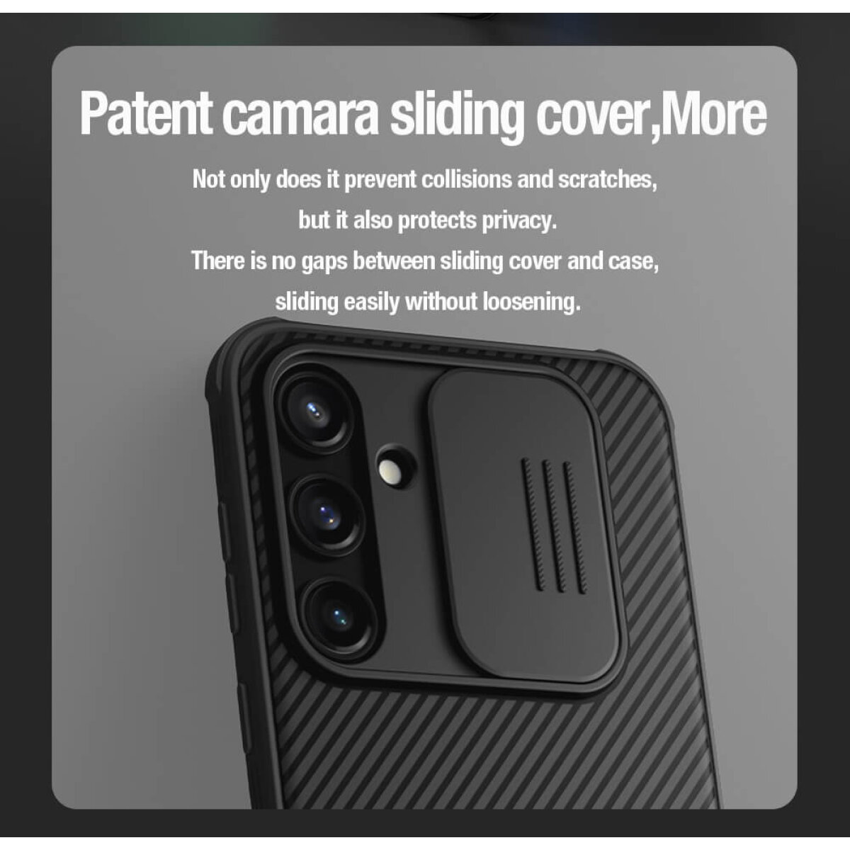 NILLKIN θήκη CamShield Pro για Samsung Galaxy A35, μαύρη - Image 2