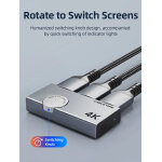 CABLETIME HDMI switch CT-HS4K-AG, 2 σε 1, 4K/60Hz, bi-directional, γκρι - Image 4