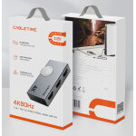 CABLETIME HDMI switch CT-HS4K-AG, 2 σε 1, 4K/60Hz, bi-directional, γκρι - Image 8