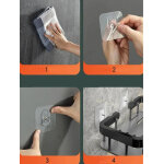 HOME USE γωνιακό ράφι τοίχου HUH-0157, αλουμινίου, 28x5.5x21cm, χρυσό - Image 5