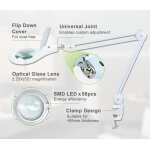 PROSKIT μεγεθυντικός φακός MA-1209LI με σφιγκτήρα, LED, 5D 2.25x, λευκός - Image 3