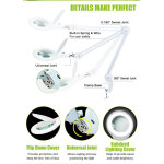 PROSKIT μεγεθυντικός φακός MA-1209LI με σφιγκτήρα, LED, 5D 2.25x, λευκός - Image 4