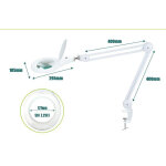 PROSKIT μεγεθυντικός φακός MA-1209LI με σφιγκτήρα, LED, 5D 2.25x, λευκός - Image 5
