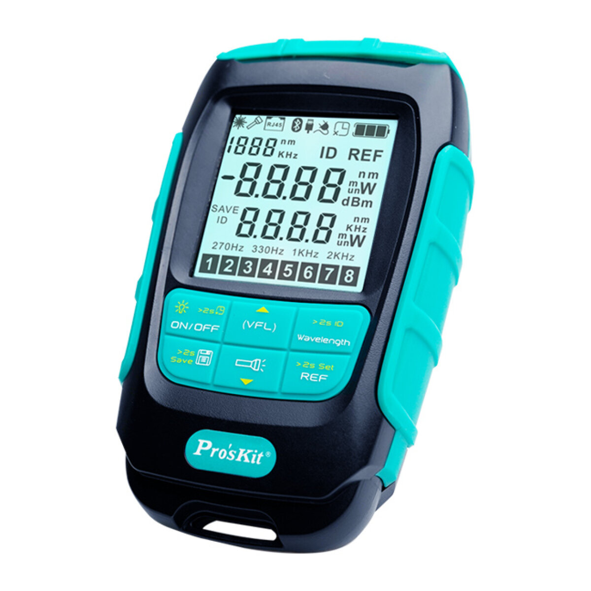 MT-7618 PROSKIT πολύμετρο οπτικών ινών MT-7618, μέτρηση ισχύος & VFL, 1mW - Image 1