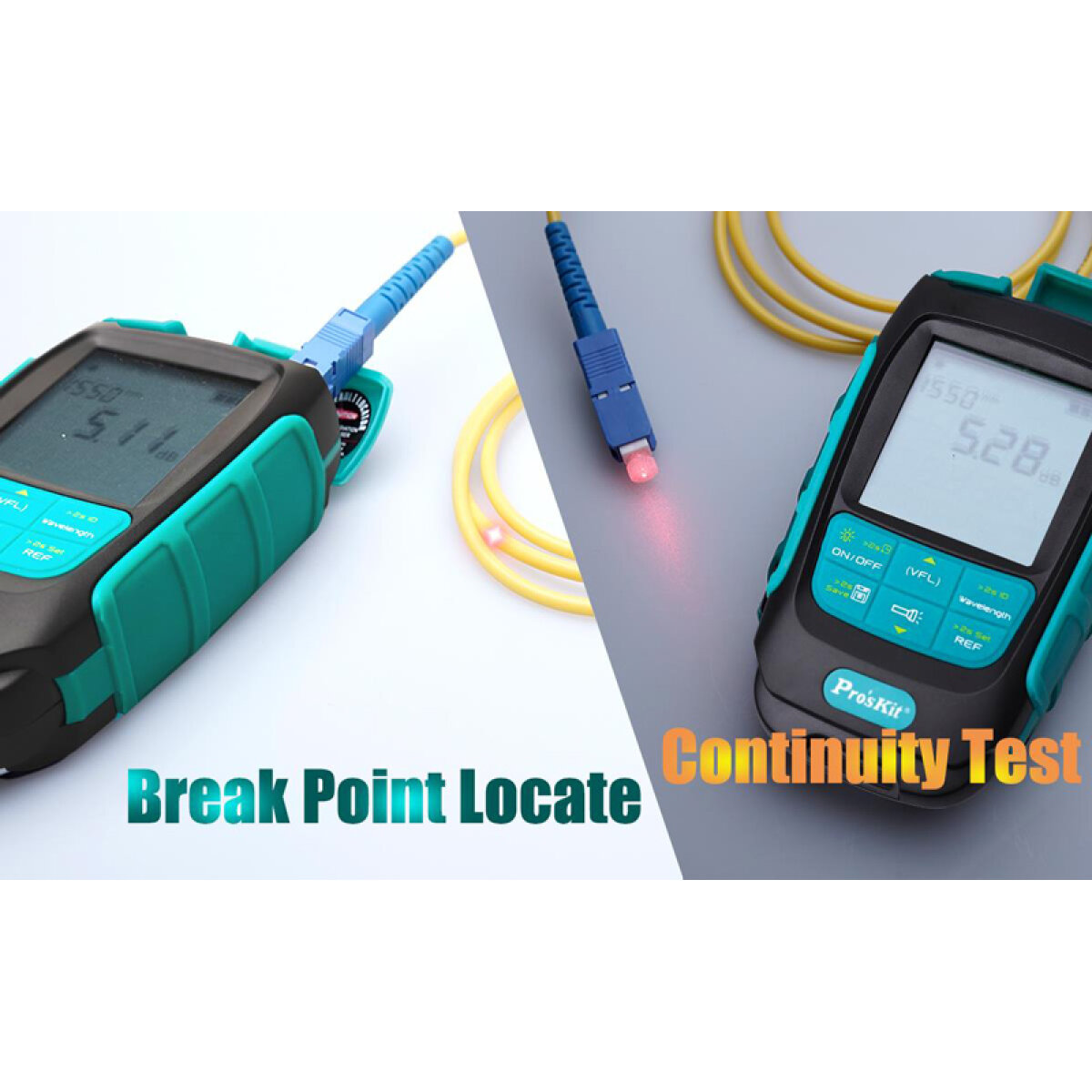 MT-7618-6 PROSKIT πολύμετρο οπτικών ινών MT-7618, μέτρηση ισχύος & VFL, 1mW - Image 7