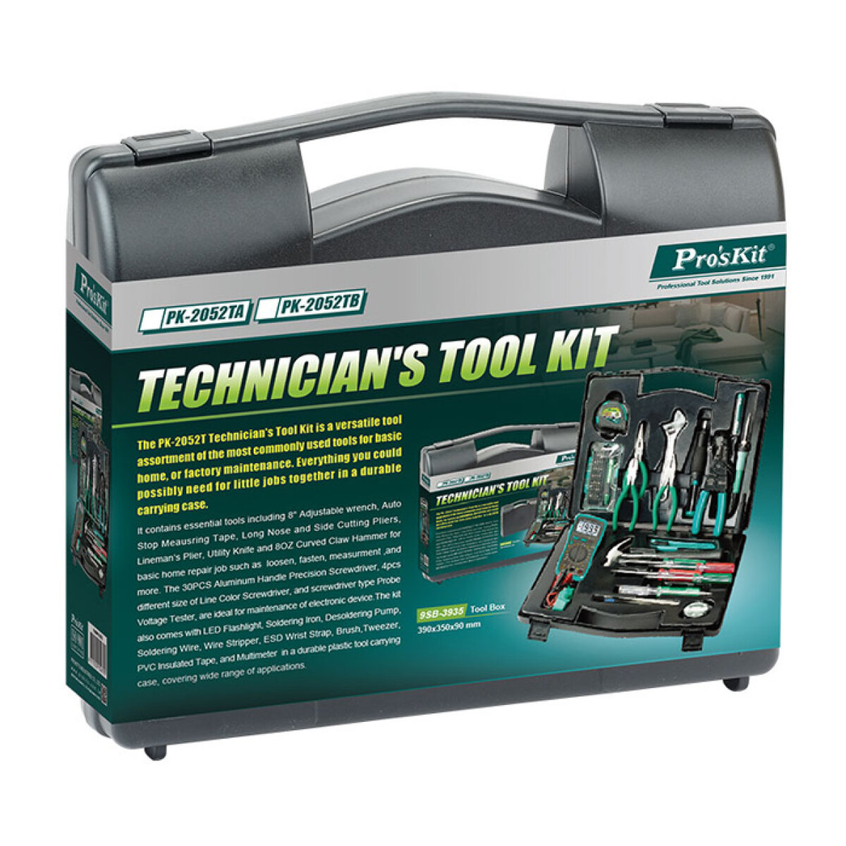 PROSKIT σετ εργαλείων PK-2052TB με βαλίτσα μεταφοράς, 53τμχ - Image 4