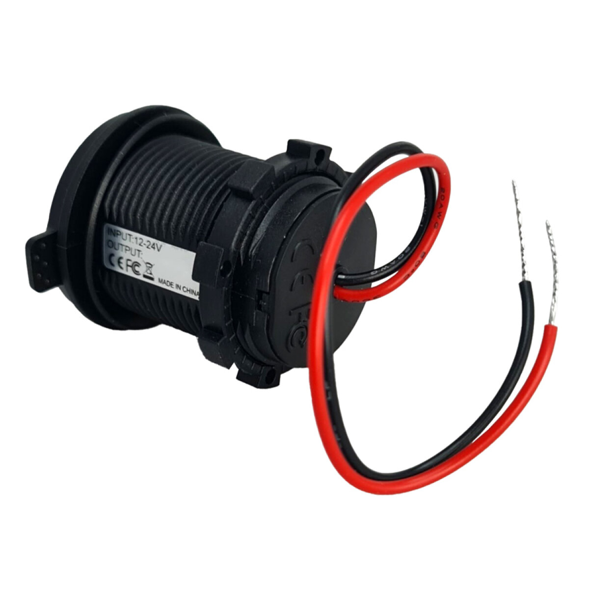 PTL-005-4 POWERTECH πρίζα USB για σκάφη & οχήματα PTL-005, USB/USB-C 36W, με οθόνη - Image 5