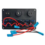 POWERTECH πάνελ σκαφών & οχημάτων PTL-020, πρίζα 12V/2x USB/6x διακόπτες - Image 3