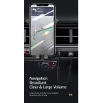 USAMS Bluetooth car audio receiver US-SJ464, μεταλλικό, γκρι - Image 2