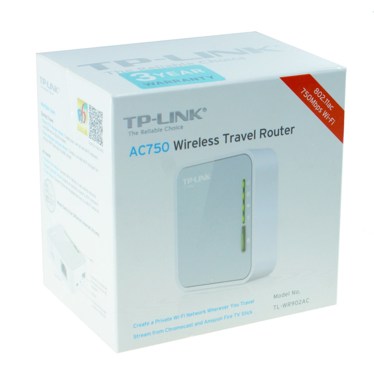 TL-WR902AC-4 TP-LINK Wireless Travel Router TL-WR902AC, 750Mbps AC750, Ver. 1.0 - Image 5