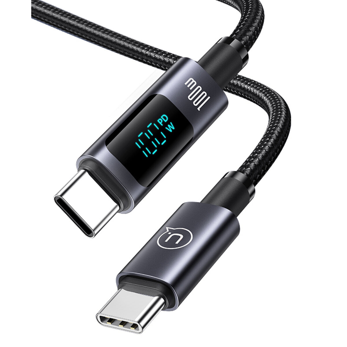 SJ671USB01 USAMS καλώδιο USB-C σε USB-C US-SJ671, 100W, 480Mbps, 1.2m, μαύρο - Image 1