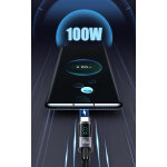 USAMS καλώδιο USB-C σε USB-C US-SJ671, 100W, 480Mbps, 1.2m, μαύρο - Image 3