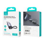 USAMS αντάπτορας USB-C σε Lightning US-SJ677, 30W, 480Mbps, γκρι - Image 5