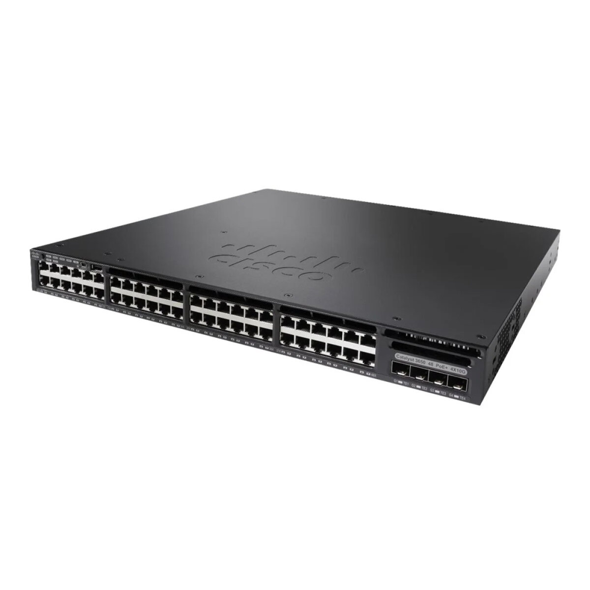 WS-C3650-48PD-S CISCO used Switch Catalyst WS-C3650-48PD-S, 48x 10/100/1000 POE+, 1x PSU - Image 1