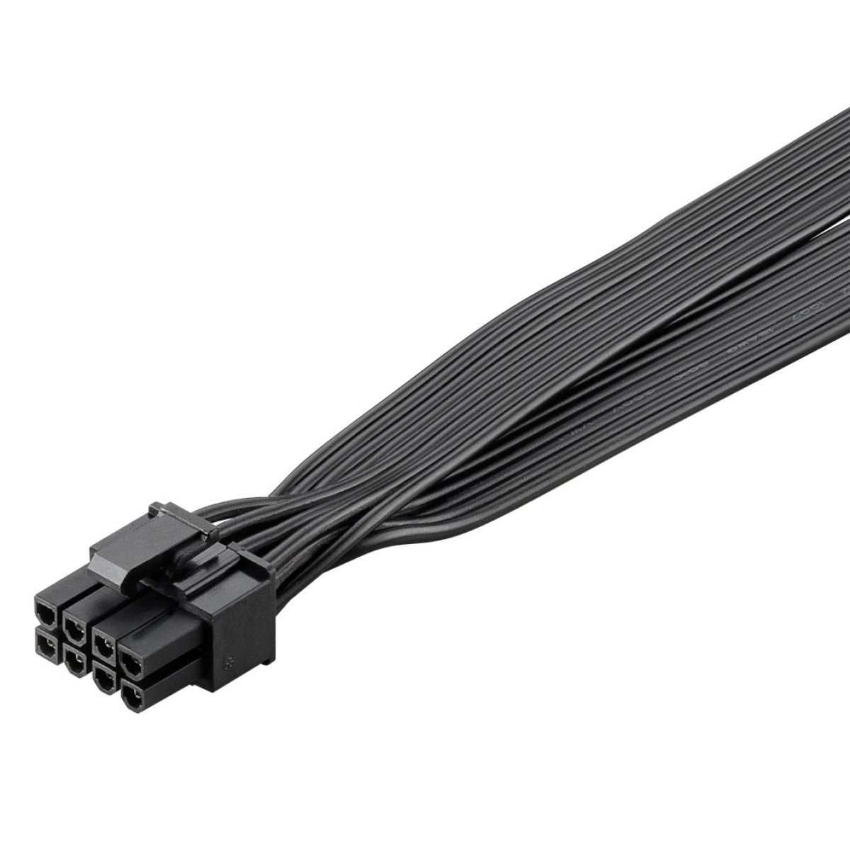59714-1 GOOBAY καλώδιο 8 pin σε 2x 6+2 pin PCIe 59714, 23cm, μαύρο - Image 2