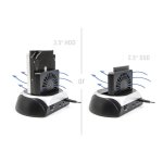 DELOCK docking station για M.2 NVMe/SATA ή 2.5"/3.5" SSD/HDD 64280, 10Gbps, μαύρο - Image 2