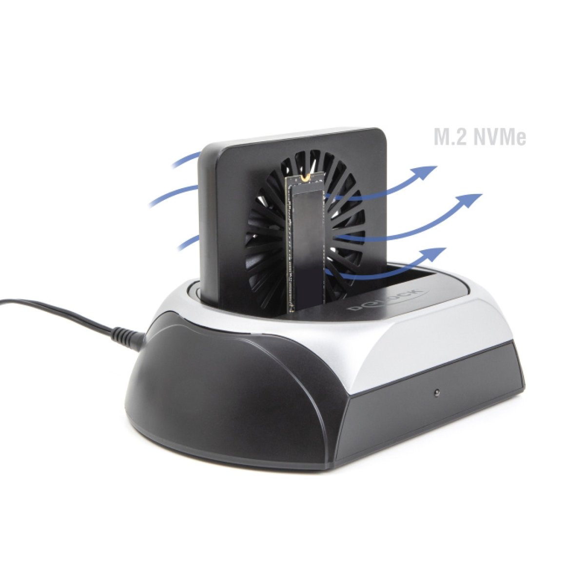 DELOCK docking station για M.2 NVMe/SATA ή 2.5"/3.5" SSD/HDD 64280, 10Gbps, μαύρο - Image 3