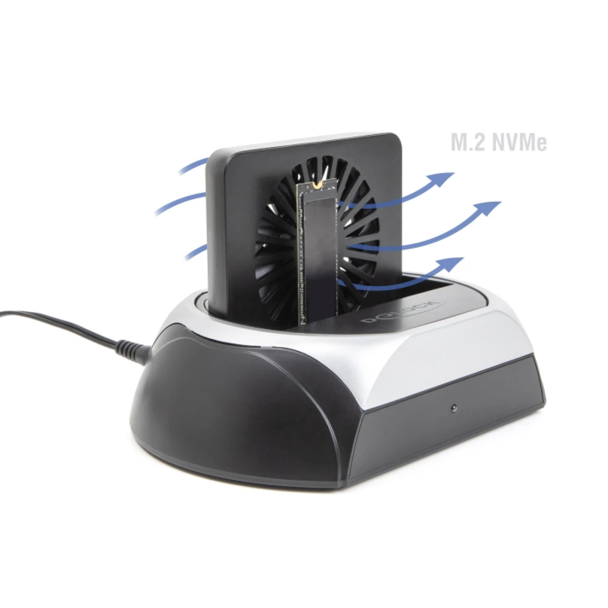 64280-2 DELOCK docking station για M.2 NVMe/SATA ή 2.5"/3.5" SSD/HDD 64280, 10Gbps, μαύρο - Image 3