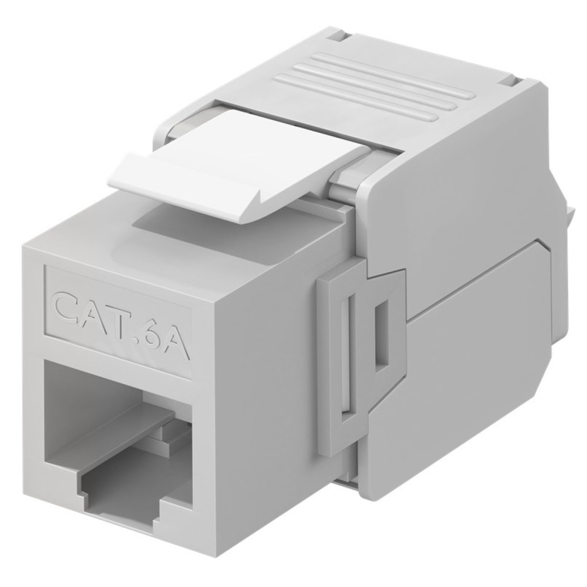 GOOBAY Keystone module RJ45 CAT 6A 90693, UTP, γκρι - Image 1