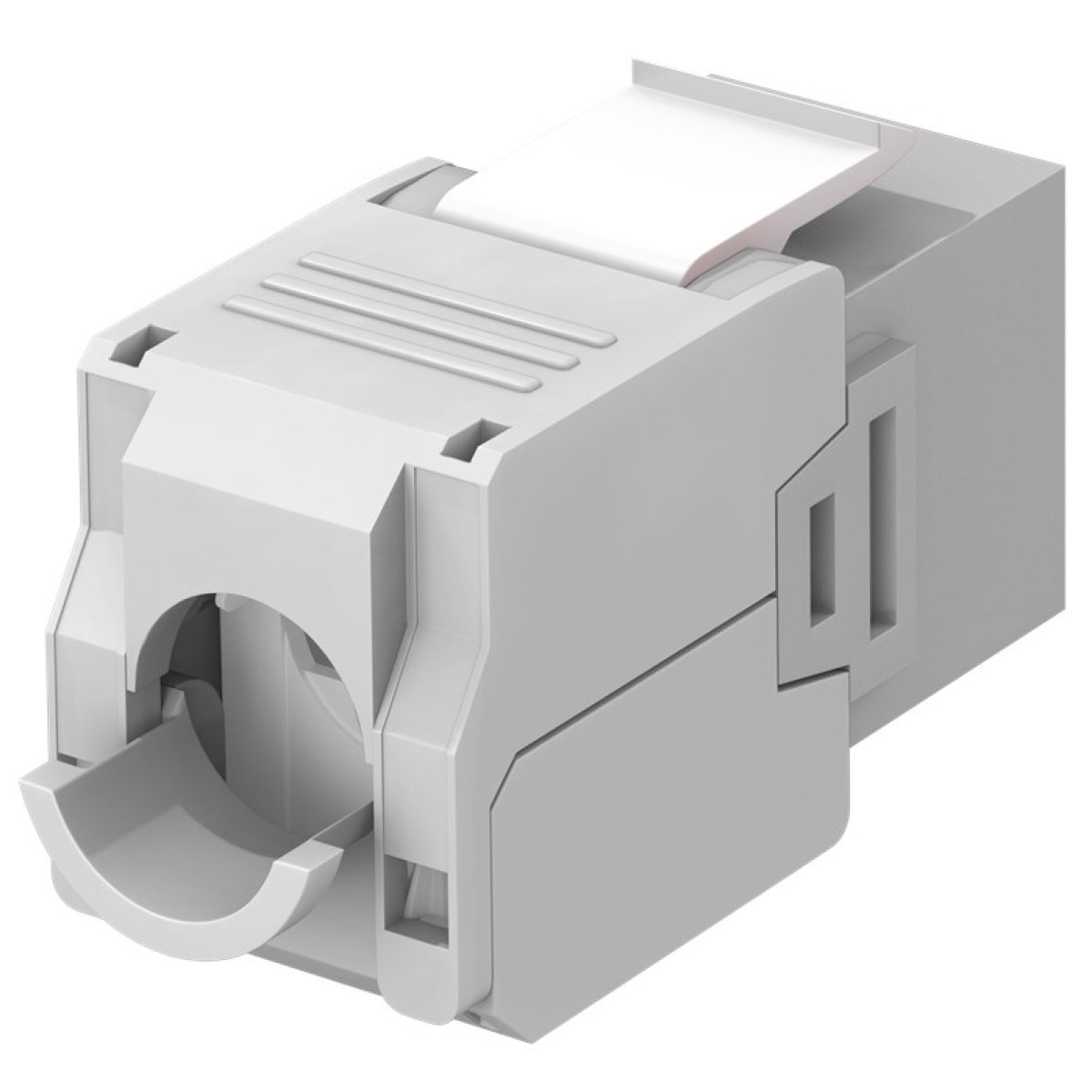 GOOBAY Keystone module RJ45 CAT 6A 90693, UTP, γκρι - Image 3