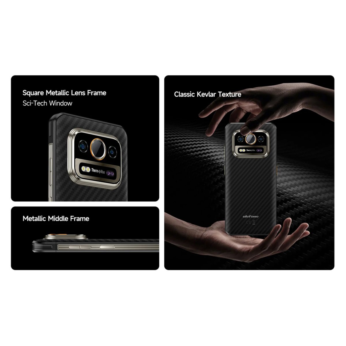 ULEFONE smartphone Armor 25T Pro, 6.78", 6/256GB, 5G, 6500mAh, IP68/IP69K, μαύρο - Image 9