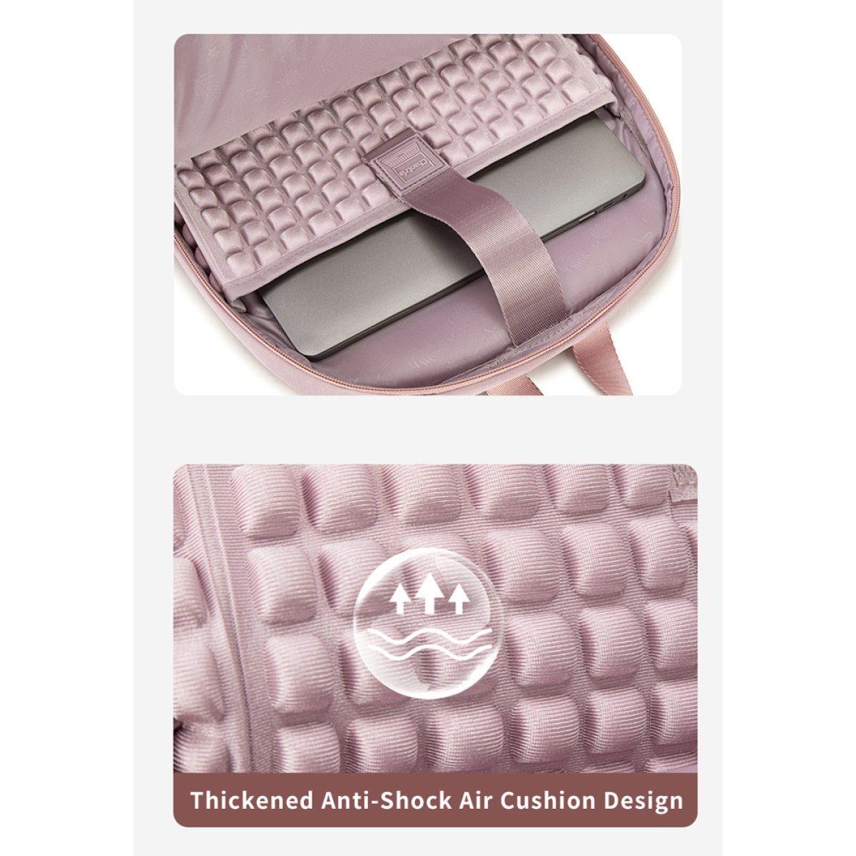 CHANTRIA γυναικεία τσάντα πλάτης CB00638 με θήκη laptop 15.6", 20.2L, χακί - Image 6