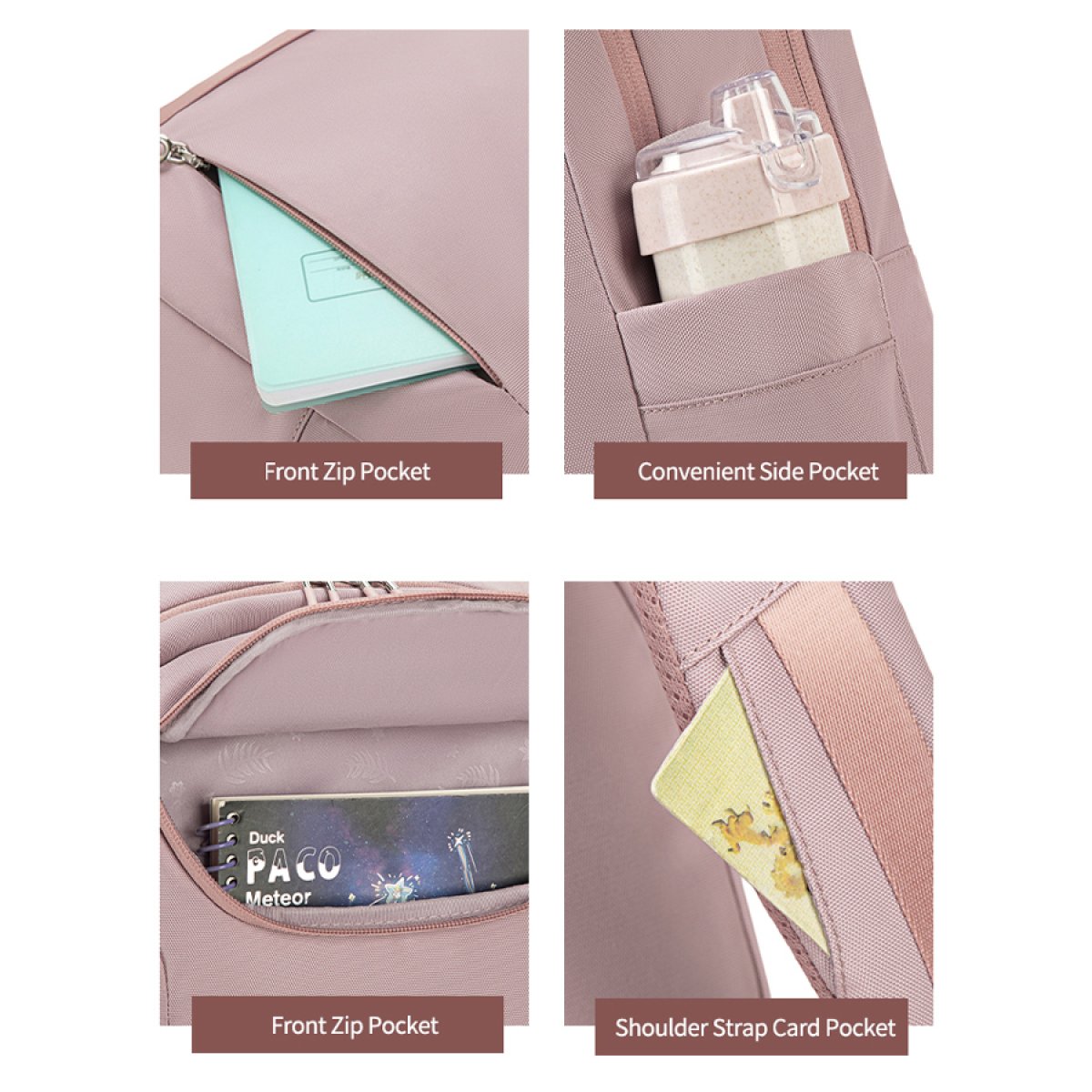 CHANTRIA γυναικεία τσάντα πλάτης CB00638 με θήκη laptop 15.6", 20.2L, χακί - Image 7