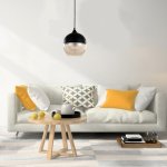 POWERTECH φωτιστικό οροφής HLL-0028, E27, 20x20cm, γυάλινο, μαύρο - Image 2