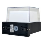 POWERTECH LED φωτιστικό τοίχου HLL-0157, 7W, 4000K, 560lm, IP65, μαύρο - Image 4