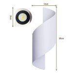 POWERTECH LED φωτιστικό τοίχου HLL-0162, 10W, 4000K, 800lm, IP65, λευκό - Image 4