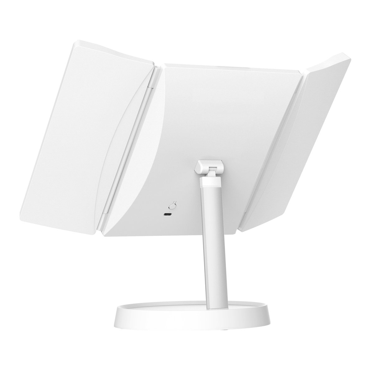 HOME USE επιτραπέζιος καθρέφτης HUH-0183, LED φως, 1x/2x/3x zoom, 2000mAh, λευκός - Image 4