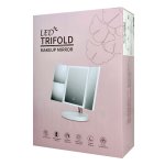 HOME USE επιτραπέζιος καθρέφτης HUH-0183, LED φως, 1x/2x/3x zoom, 2000mAh, λευκός - Image 7