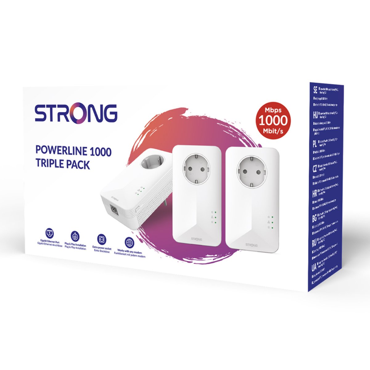 STRONG Powerline Kit POWERL1000TRIEUV2, Passthrough, 1000Mbps, 3τμχ - Image 9
