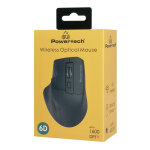 POWERTECH ασύρματο ποντίκι PT-1272, USB δέκτης, 1600DPI, μαύρο - Image 4