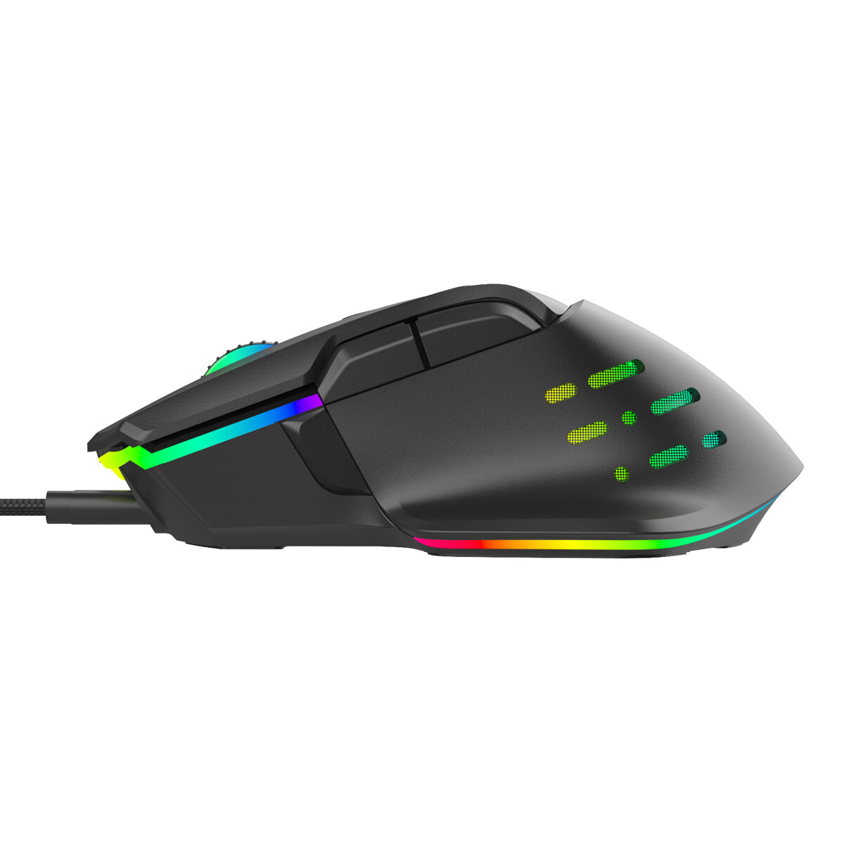 PT-1274-2 POWERTECH ενσύρματο gaming ποντίκι PT-1274, RGB φως, οπτικό, 12000DPI, μαύρο - Image 3