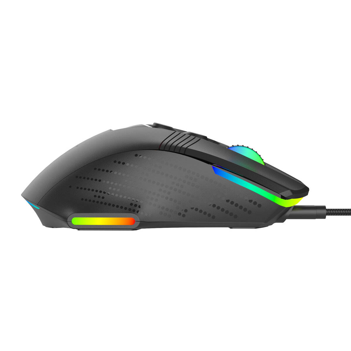PT-1274-3 POWERTECH ενσύρματο gaming ποντίκι PT-1274, RGB φως, οπτικό, 12000DPI, μαύρο - Image 4