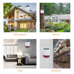 POWERTECH ηλιακή σειρήνα PT-1287, εξωτερικού χώρου, 120dB, κόκκινη - Image 6