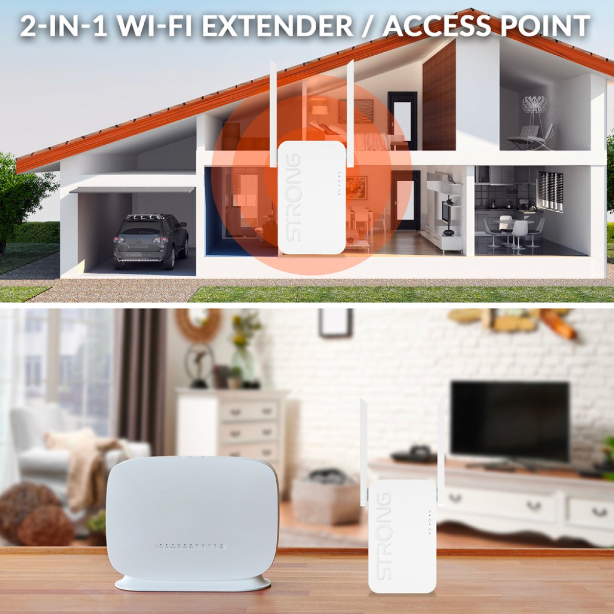 REPEATERAX1800-4 STRONG WiFi Extender REPEATERAX1800, WiFi 6, 1800Mbps - Image 5