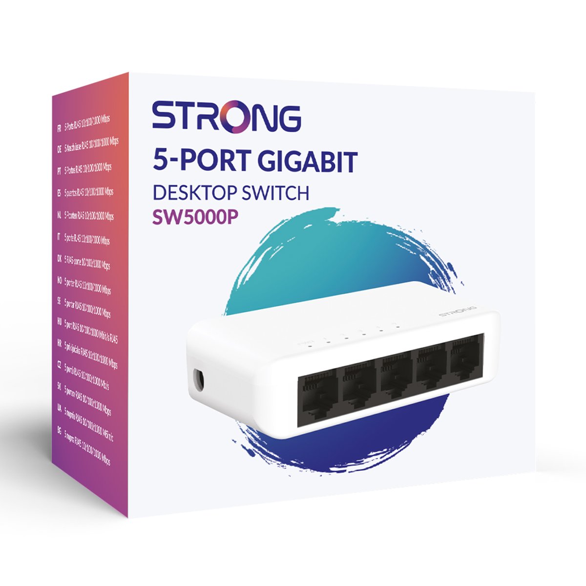 SW5000P-8 STRONG switch SW5000P, 5x Gigabit θύρες, 1000Mbps - Image 9