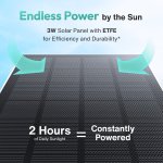 BOTSLAB smart ηλιακή κάμερα W313, 3MP/2K, WiFi, PTZ, SD, 5200mAh, IP65 - Image 4