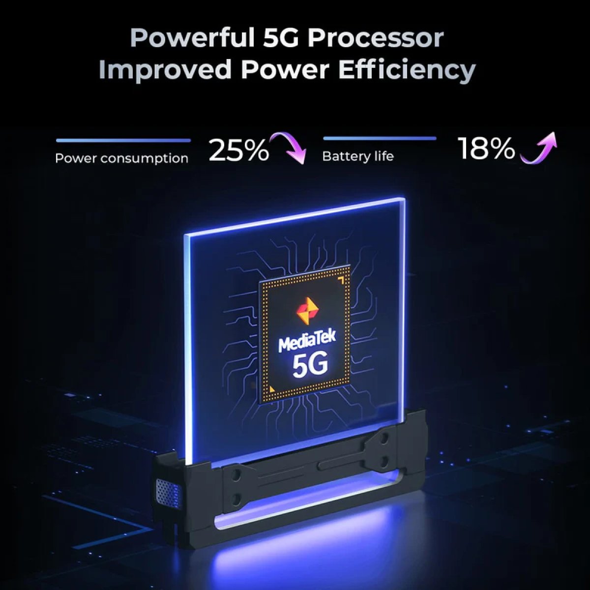 WP35-BK-4 OUKITEL smartphone WP35, 6.6", 8/256GB, 5G, 11000mAh, IP68/IP69K, γκρι - Image 6