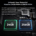 OUKITEL smartphone WP35, 6.6", 8/256GB, 5G, 11000mAh, IP68/IP69K, γκρι - Image 7