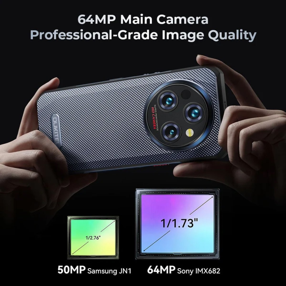 WP35-BK-6 OUKITEL smartphone WP35, 6.6", 8/256GB, 5G, 11000mAh, IP68/IP69K, γκρι - Image 8