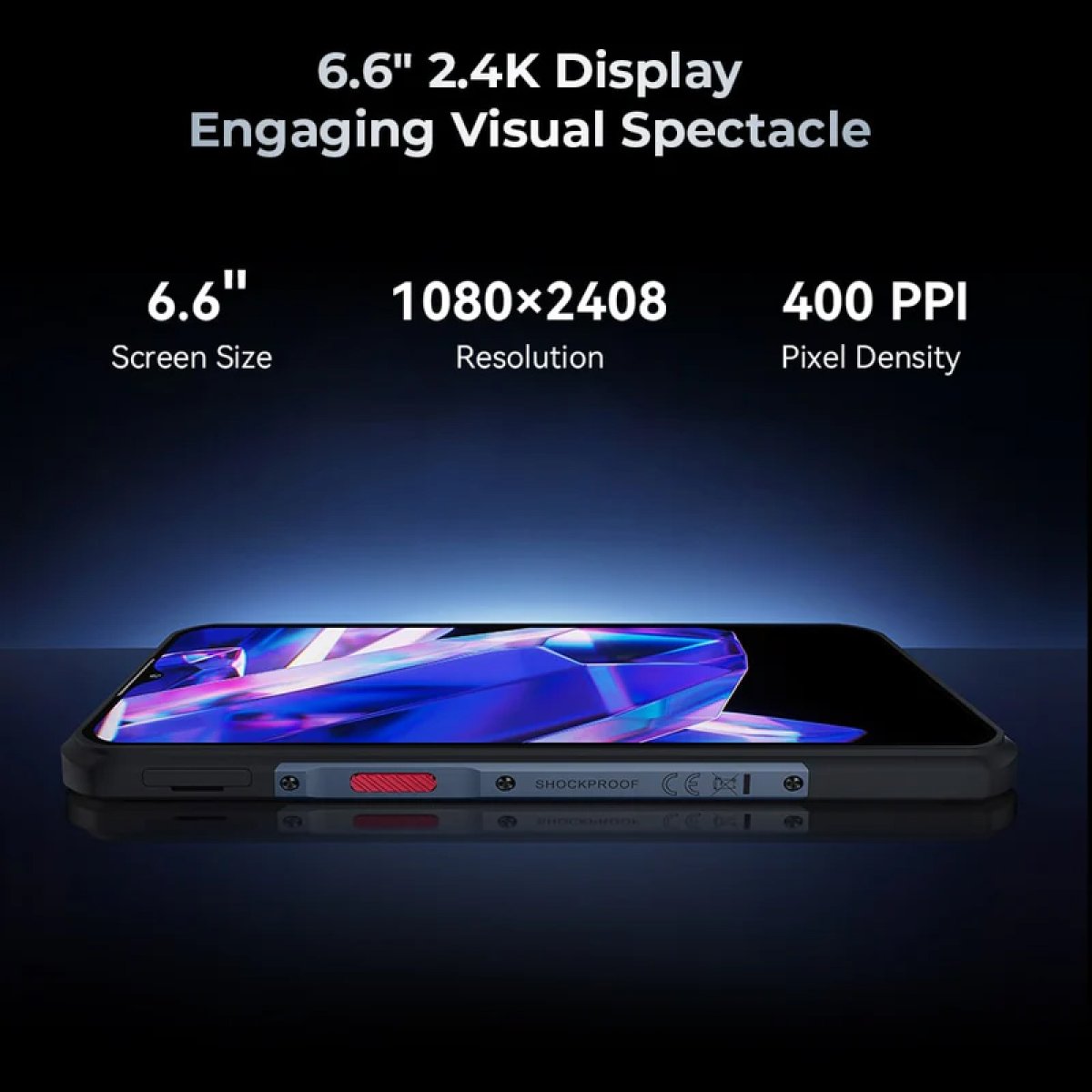 WP35-BK-7 OUKITEL smartphone WP35, 6.6", 8/256GB, 5G, 11000mAh, IP68/IP69K, γκρι - Image 9