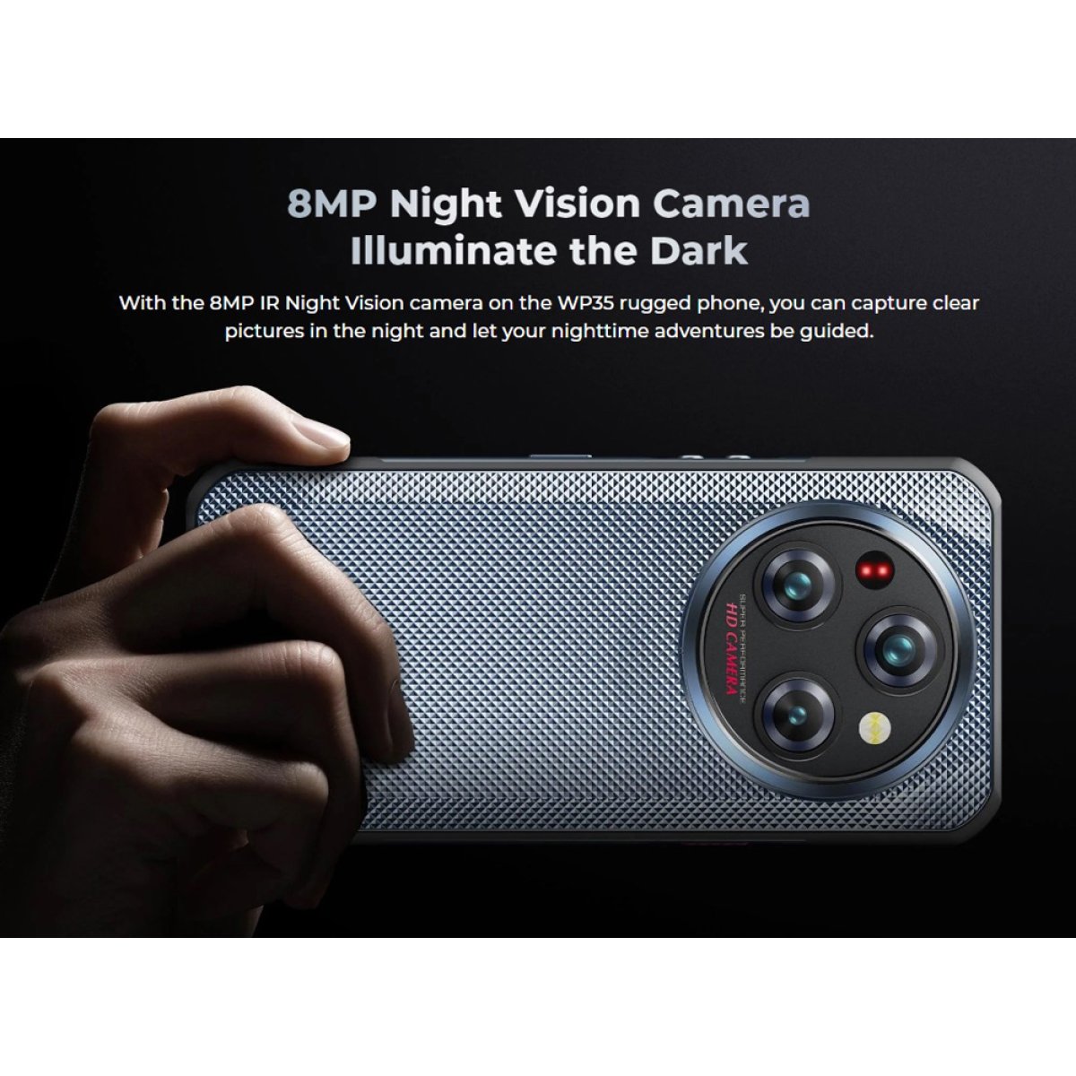 WP35-BK-9 OUKITEL smartphone WP35, 6.6", 8/256GB, 5G, 11000mAh, IP68/IP69K, γκρι - Image 11