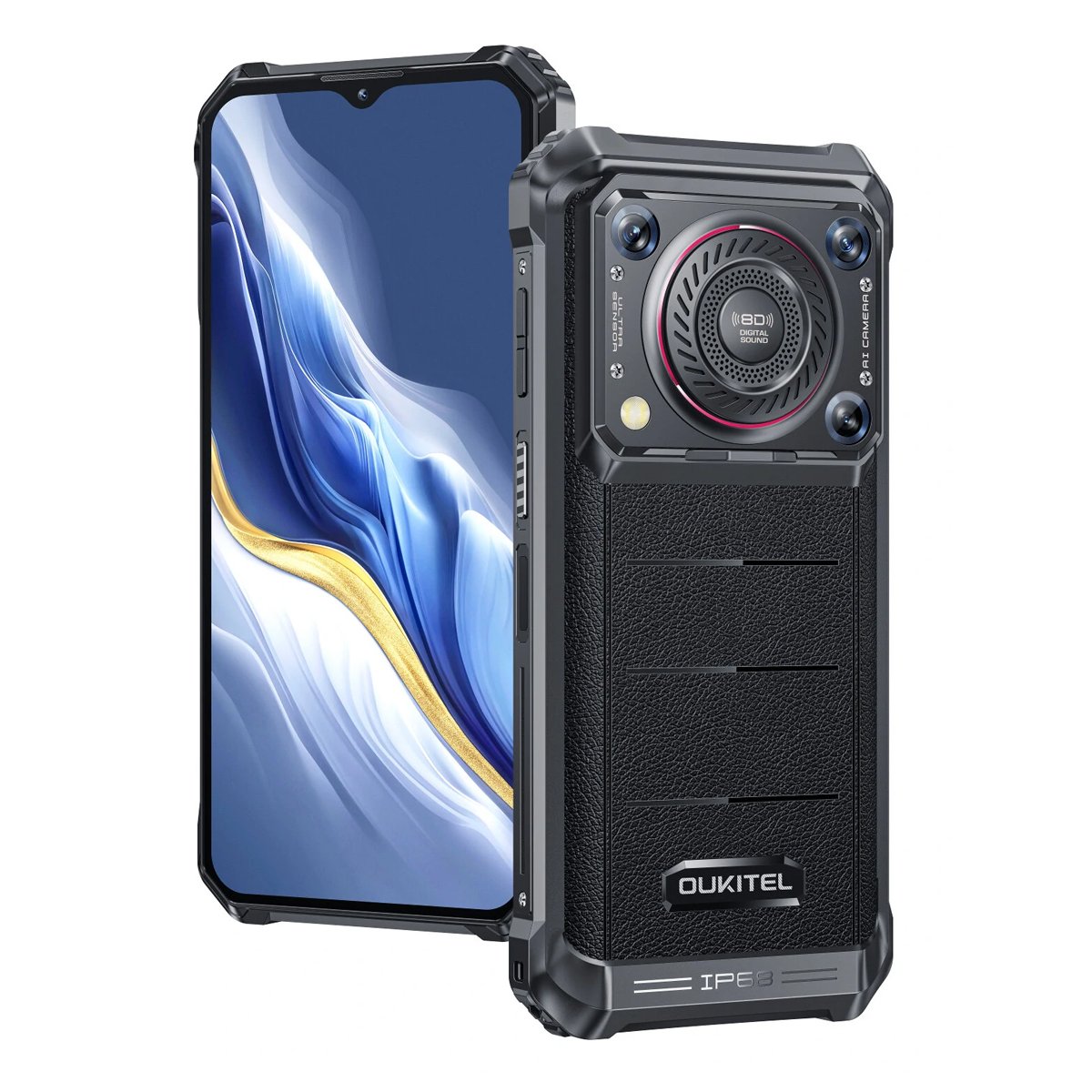 WP36-BK OUKITEL smartphone WP36 με ηχείο 3.5W, 6.52", 8/128GB, 10600mAh, IP68/IP69K, μαύρο - Image 1