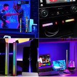 LED φωτορυθμικό φωτιστικό ZS52, RGB, 5W, μαύρο - Image 2