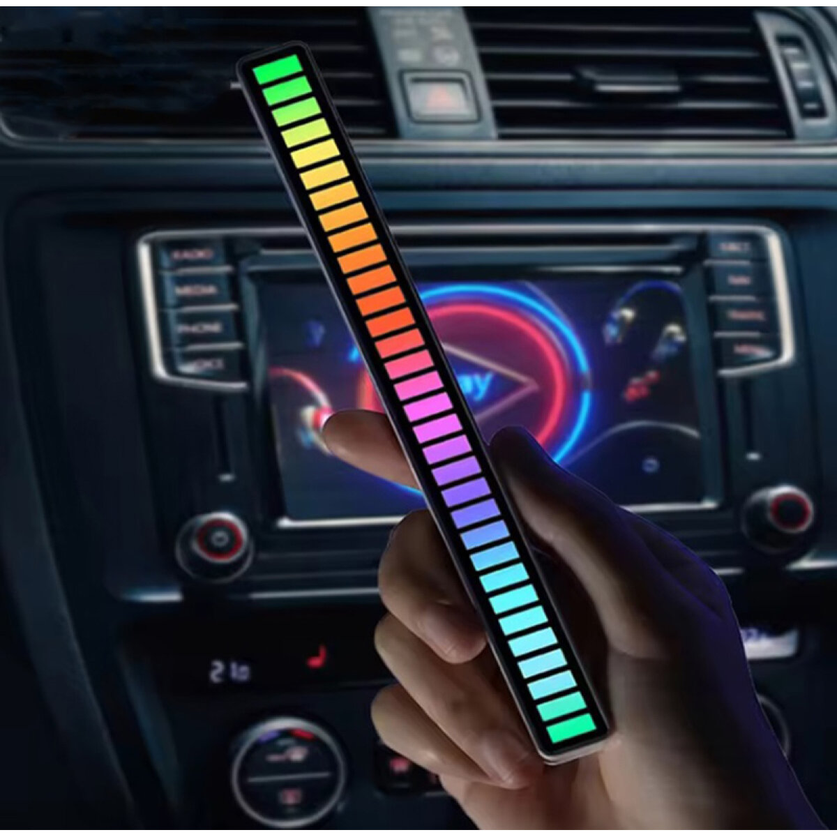 ZS52-3 LED φωτορυθμικό φωτιστικό ZS52, RGB, 5W, μαύρο - Image 4