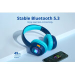 TRONSMART headphones για παιδιά KH02, ασύρματα & ενσύρματα, μπλε - Image 8