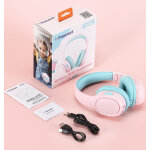 TRONSMART headphones για παιδιά KH02, ασύρματα & ενσύρματα, ροζ - Image 3